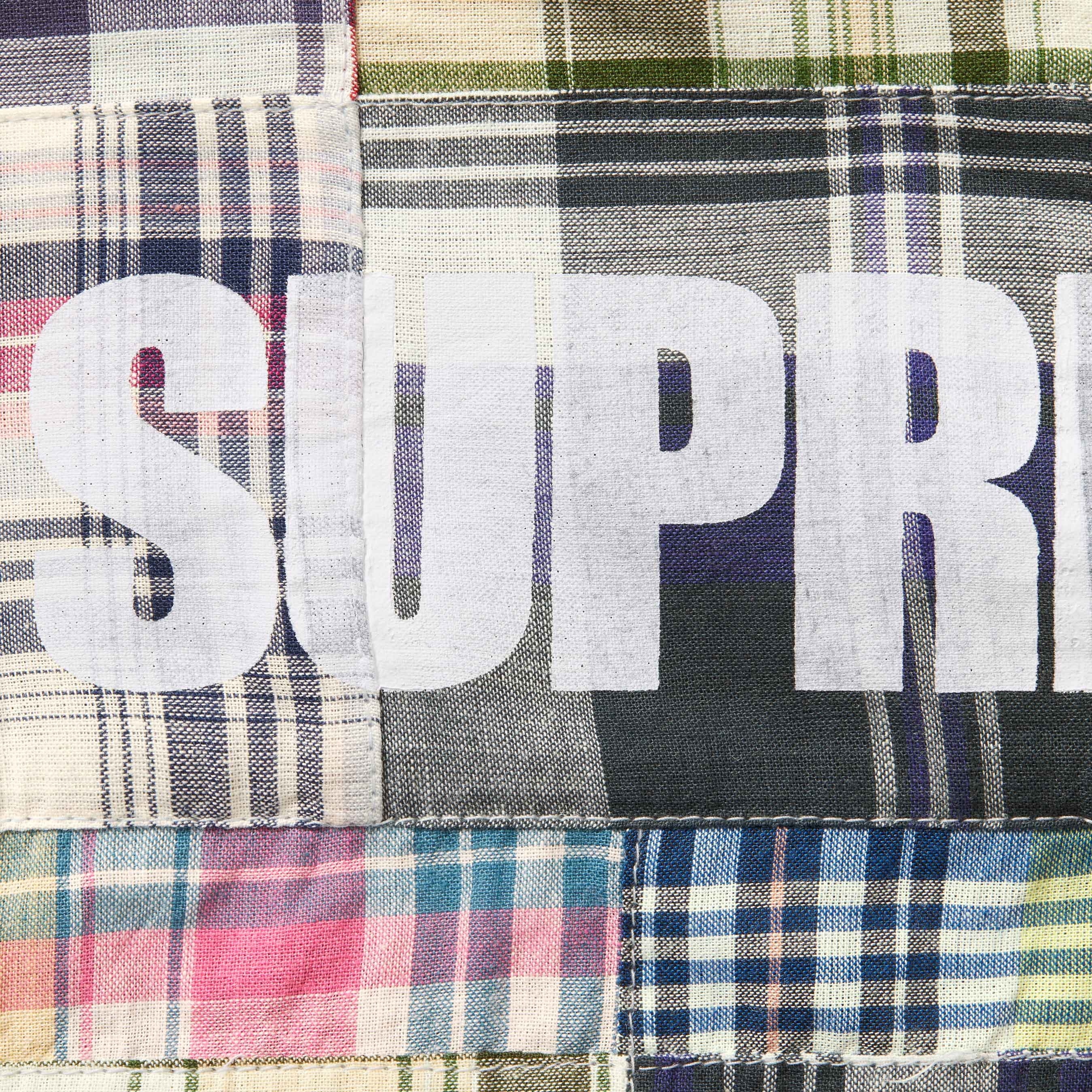 Supreme®/GOODENOUGH Patchwork Madras S/S Shirt view 15